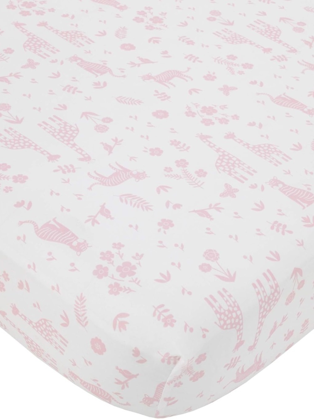 Carter's Pretty Giraffes Super Soft Fitted Crib Sheet Bedding